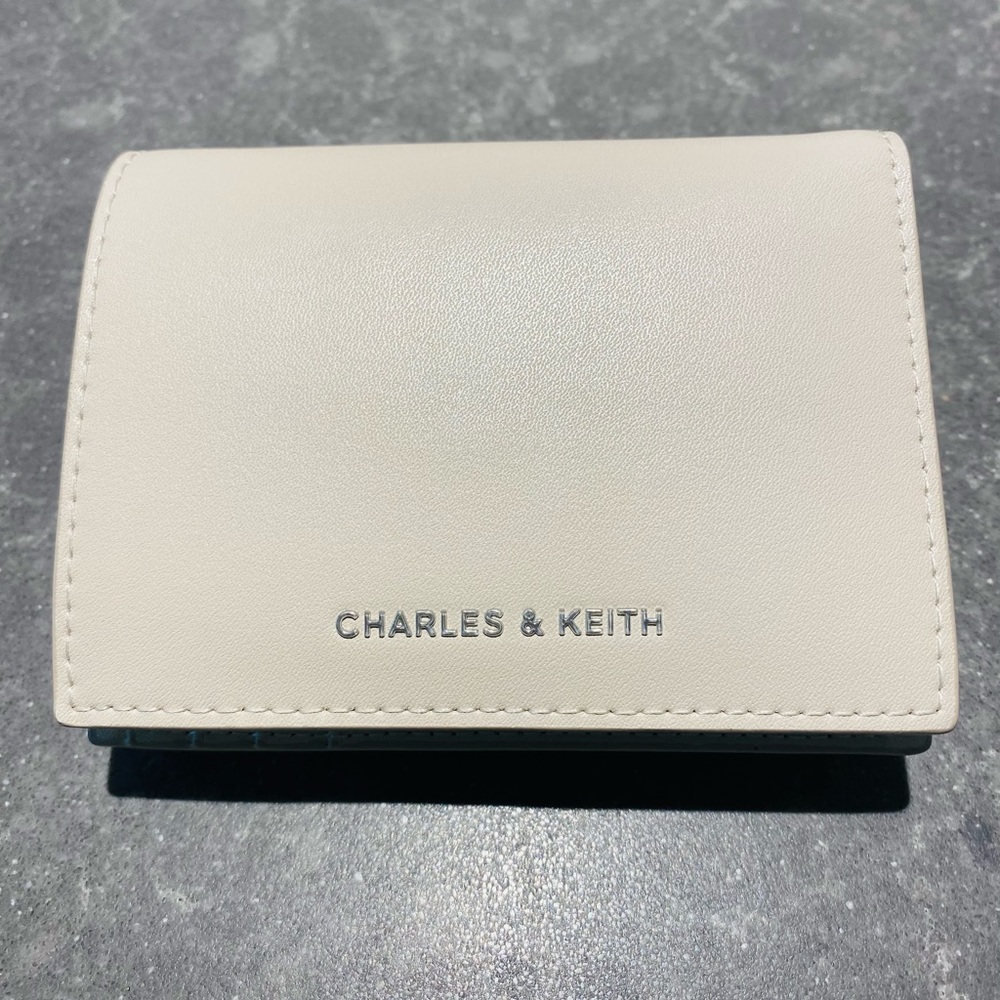 Charles & Keith Light Beige Card Holder